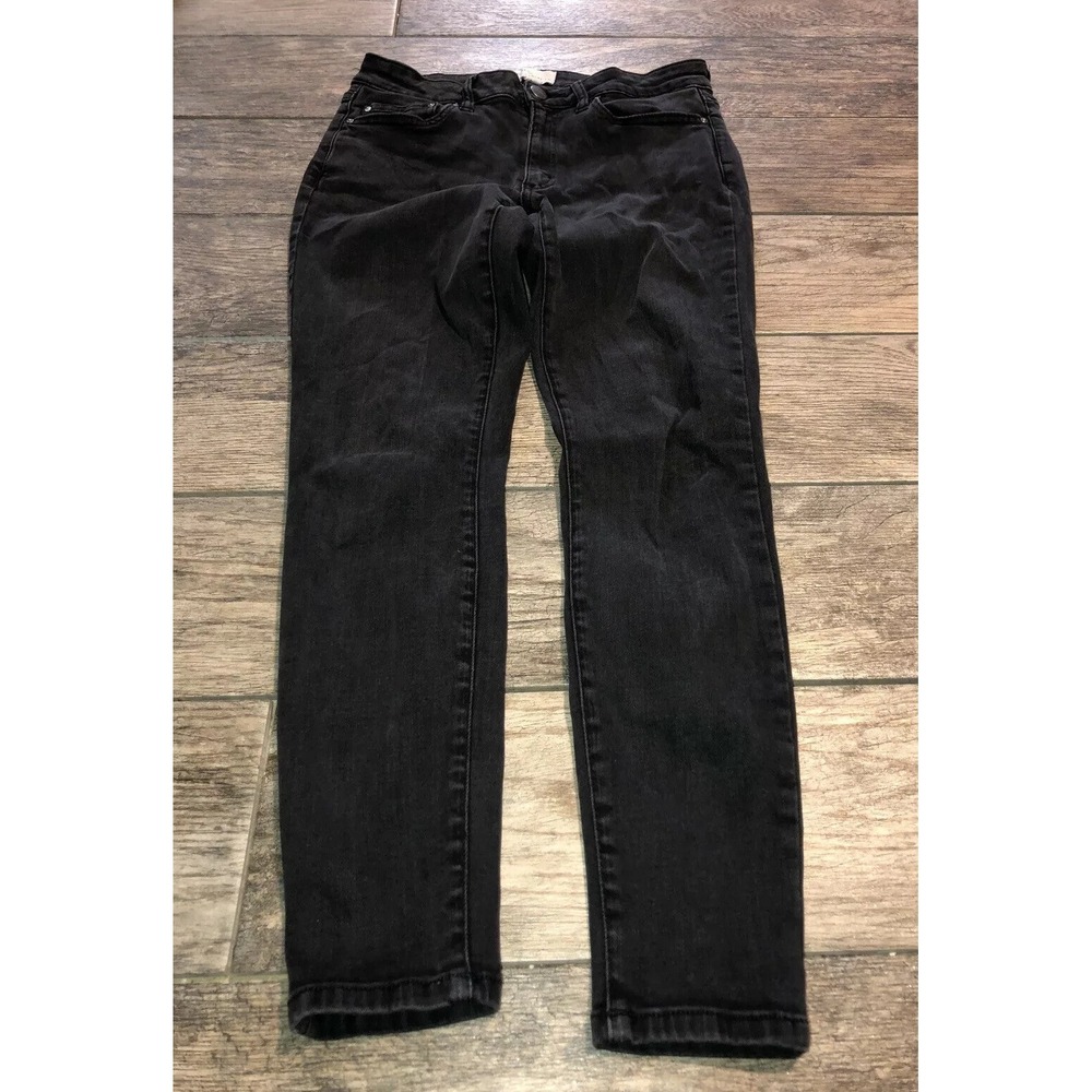 Daily Ritual Women's Skinny Jeans Black Size 28 Ankle‎ Length